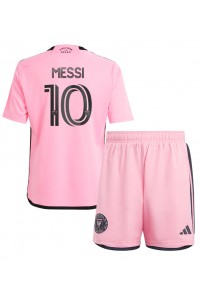 Inter Miami Lionel Messi #10 Babytruitje Thuis tenue Kind 2024-25 Korte Mouw (+ Korte broeken)